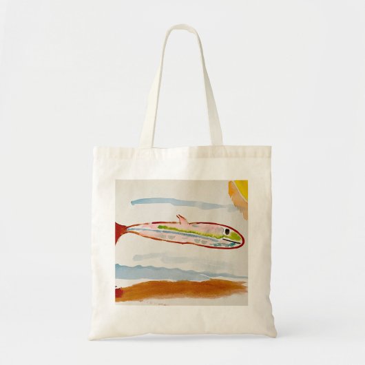 Lachende vis tote bag (Voorkant)