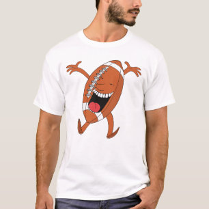 Lachende Voetbal Mascotte T-shirt