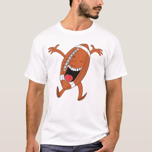 Lachende Voetbal Mascotte T-shirt (Voorkant)