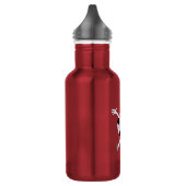 Lachende Voetbal Mascotte Waterfles (Links)