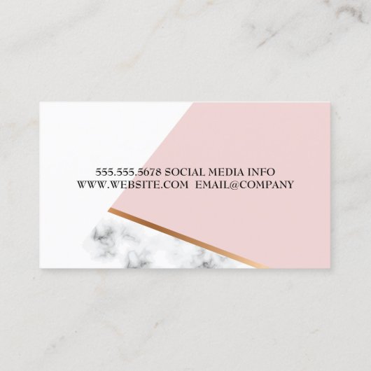 Lachende vrouw met make-upkwasten visitekaartje (Achterkant)