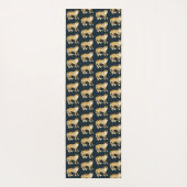 Lachende Waterverf van Leopard Pattern Yogamat (Achterkant)