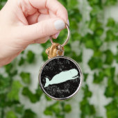Lachende witte walvis Thunder_Cove Sleutelhanger (Hand)