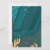 Lachende Zeemeermin Uitnodiging (Achterkant)