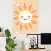 Lachende zon kwekerij Wall Art Poster (Thuiskantoor)