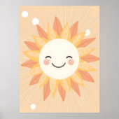 Lachende zon kwekerij Wall Art Poster (Voorkant)