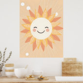 Lachende zon kwekerij Wall Art Poster (Keuken)