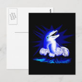 Lachender Delfin Briefkaart (Voorkant / Achterkant)