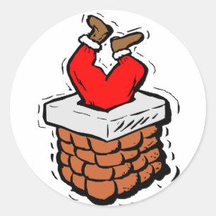 Lachimenea van Noel pegó van Papá Ronde Sticker