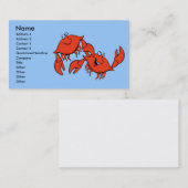 Lachkrabben, Visitekaartje (Voorkant / Achterkant)