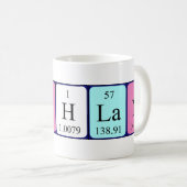 Lachlan periodieke mok van de lijstnaam (Voorkant rechts)