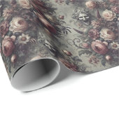 Lachlijnen - Gothic Floral Bandana Cadeaupapier (Rol Hoek)