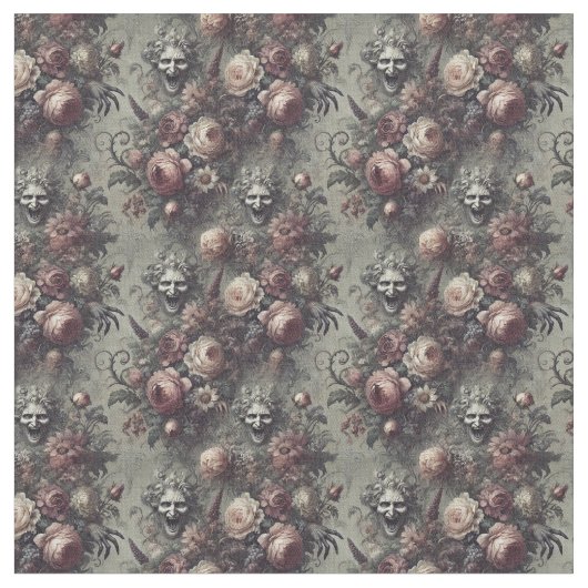 Lachlijnen - Gotische dichte Tegel Stof (Close Up)