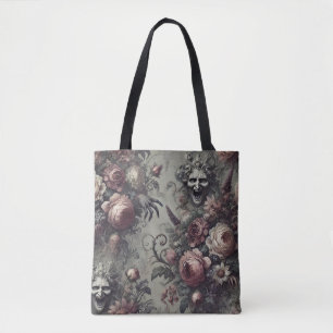 Lachlijnen - Gotische Groteske Bloemen Barok Tote Bag