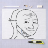 lachmasker tissuepapier (Craft)