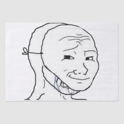 lachmasker tissuepapier (Voorkant)