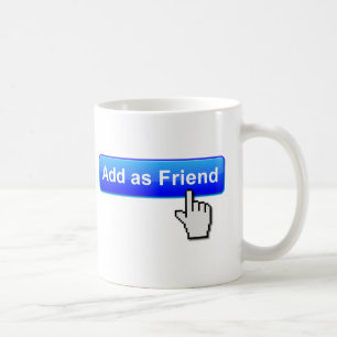 Lachmok met tekst 'Voeg vriend toe' Koffiemok