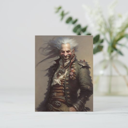 lachpiraat briefkaart (Staand voorkant)