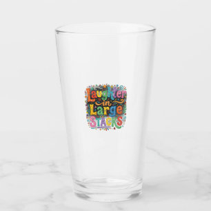 Lachsalvo's in Hoge Stapel – Grappig Geld-Geïnspir Glas