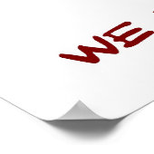 LACHT: AMERIKAANSE ZIJDE: HART POSTER (Hoek)