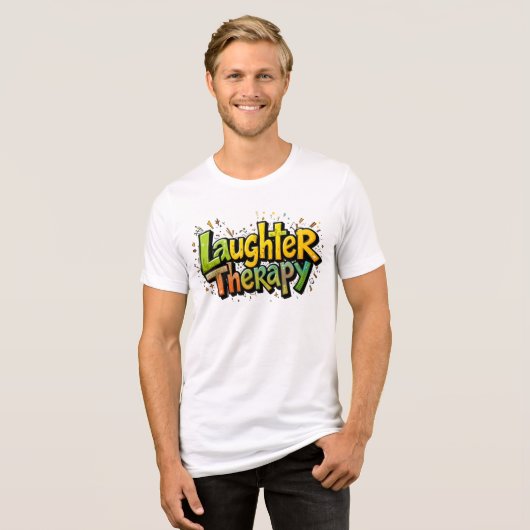 Lachtherapie - Genezing door vreugde T-shirt (Voorkant volledig)