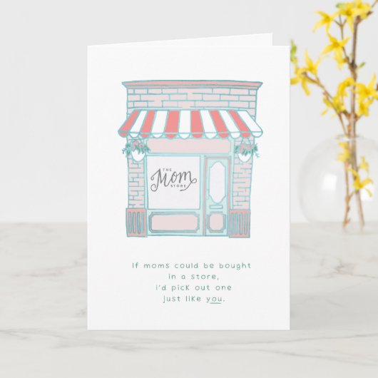 Lachwekkend-Als moeders in de winkel te koop waren Kaart (Gele Bloem)