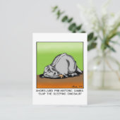 Lachwekkend contact houden  briefkaart (Staand voorkant)