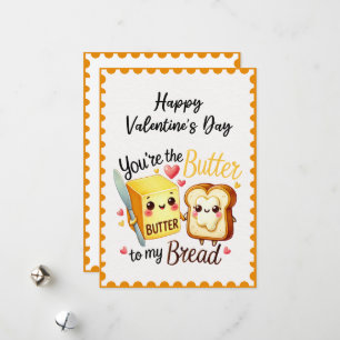 Lachwekkend dat jij de kaas bent bij mijn brood op feestdagenkaart
