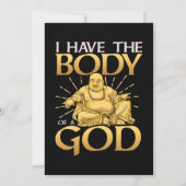 Lachwekkend Heb Ik Het Lichaam van een God Buddha Kaart (Voorkant)