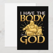 Lachwekkend Heb Ik Het Lichaam van een God Buddha Kaart (Voorkant / Achterkant)