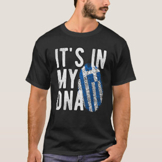 Lachwekkend, het zit in mijn DNA Griekenland vlag  T-shirt