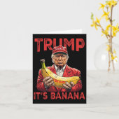 Lachwekkend is het een banaan voor schaal Trump Kaart (Gele Bloem)