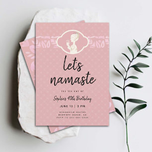 Lachwekkend Laten we Namaste Vrouwen 40e Verjaarda Kaart