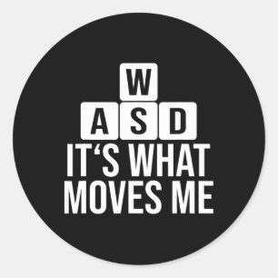Lachwekkend wat me beweegt ronde sticker