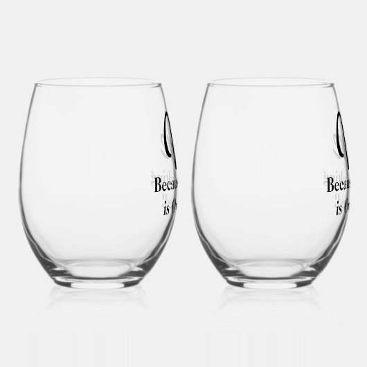 Lachwekkend - Wijn Omdat Opgegroeid Zijn Overgewaa Wijnglas Zonder Voet (Rechts)