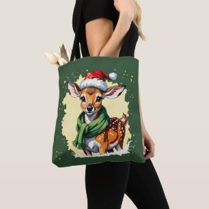 Lachwekkende dierlijke Kerstfavorieten - Ree 1 Tote Bag