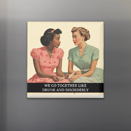 Lachwekkende retro spreuk uit de jaren 50 over dro magneet