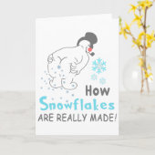 Lachwekkende Sneeuw Hoe Sneeuwvlokken Echt Worden  Kaart (Gele Bloem)