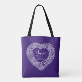 Lacie naam betekent hartzakje tote bag