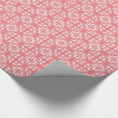 Laciteitstekker - wit boven koraalroze cadeaupapier (Hoek)