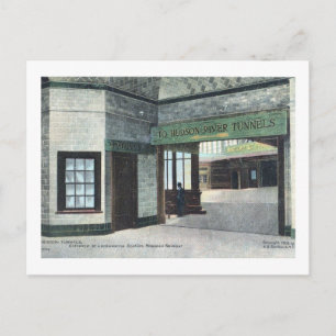 Lackawanna Station, Hoboken, Vintage van New Jerse Briefkaart
