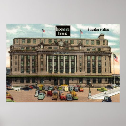 Lackawant Depot Scranton Pa Poster (Voorkant)