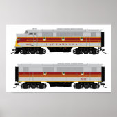 Lackawant Diesel F3 A-B Set Poster (Voorkant)