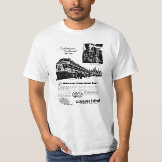 Lackawant Railroad Centennial 1951 T-shirt (Voorkant)
