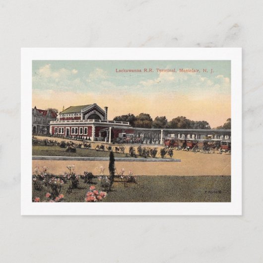 Lackawant RR Station, Montclair NJ  Briefkaart (Voorkant)