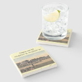 Lackawant RR Station, Montclair NJ  Stenen Onderzetter (Zijkant)