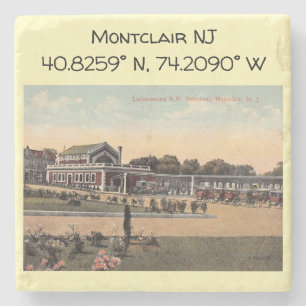 Lackawant RR Station, Montclair NJ  Stenen Onderzetter