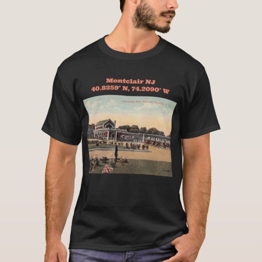 Lackawant RR Station, Montclair NJ  T-shirt (Voorkant)