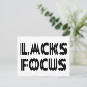 Lacks Focus Briefkaart (Staand voorkant)