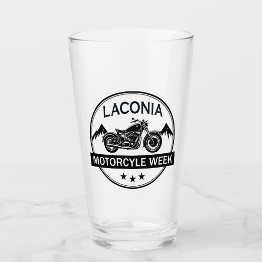 Laconia Motorcycle Week Motorbike Glas (Voorkant)